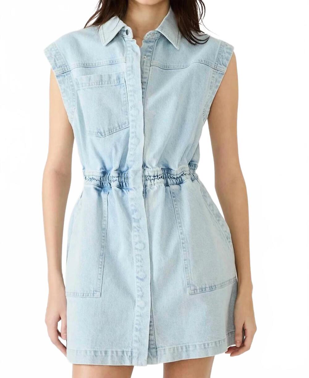 NEW STEVE MADDEN robbie denim dress in blue